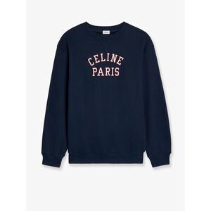 Celine Men Cotton Sweater With Front Lettering Logo